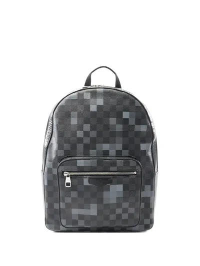 Pre-owned Louis Vuitton 2018 Josh Damier Graphite Backpack In Black
