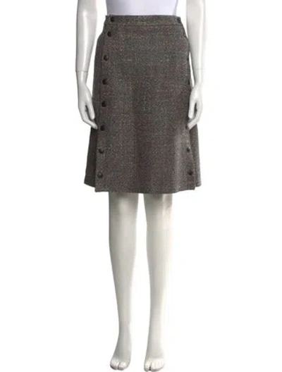 Pre-owned Louis Vuitton 2018 Knee-length Skirt In Gray