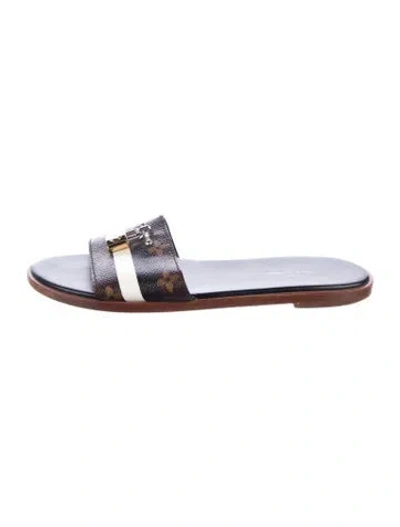 Pre-owned Louis Vuitton 2018 Lock It Slides In Black