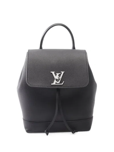 Pre-owned Louis Vuitton 2018 Lockme Backpack In Black