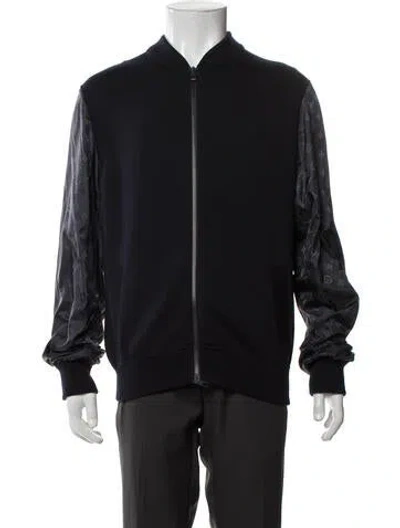 Pre-owned Louis Vuitton 2018 Lv Monogram Bomber Jacket In Black