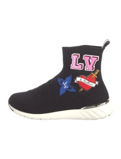 Pre-owned Louis Vuitton 2018 Lv Monogram Boots In Black