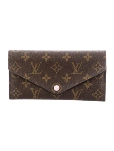 Pre-owned Louis Vuitton 2018 Lv Monogram Josephine Wallet In Brown