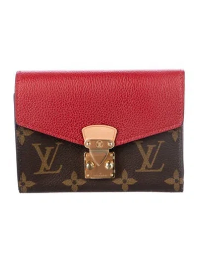 Pre-owned Louis Vuitton 2018 Lv Monogram Pallas Compact Wallet In Multi