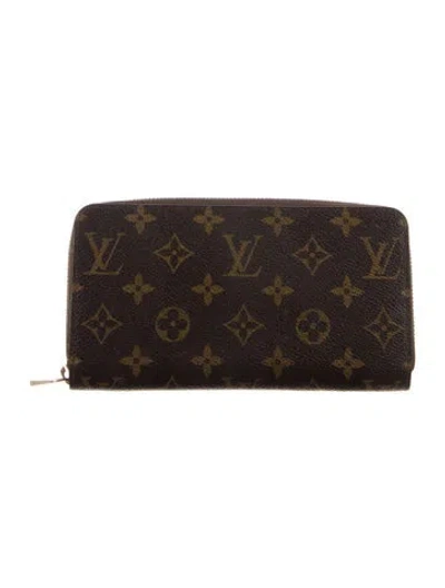 Pre-owned Louis Vuitton 2018 Lv Monogram Zippy Wallet In Brown
