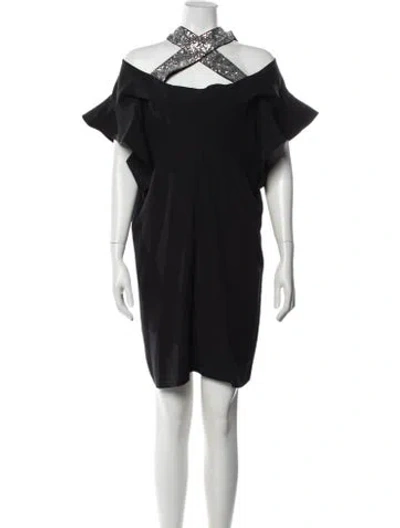 Pre-owned Louis Vuitton 2018 Mini Dress In Black