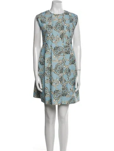 Pre-owned Louis Vuitton 2018 Mini Dress In Blue
