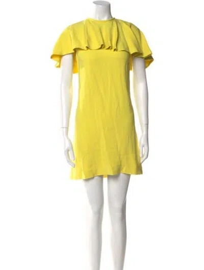 Pre-owned Louis Vuitton 2018 Mini Dress In Yellow