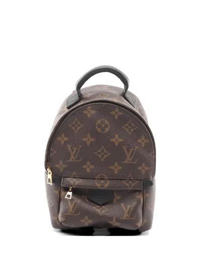 Pre-owned Louis Vuitton 2018 Mini Palm Springs Backpack In Brown