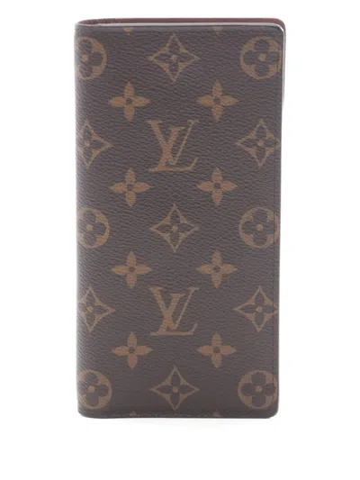 Pre-owned Louis Vuitton 2018 Monogram Bi-fold Wallet In Brown
