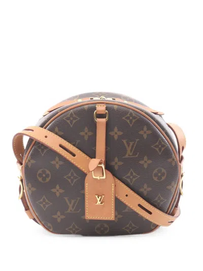 Pre-owned Louis Vuitton 2018 Monogram Boîte Chapeau Souple Shoulder Bag In Brown