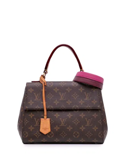 Pre-owned Louis Vuitton 2018 Monogram Cluny Bb Satchel In Brown