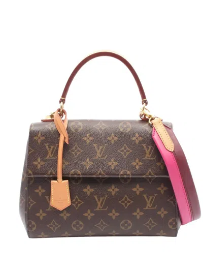 Pre-owned Louis Vuitton 2018 Monogram Cluny Bb Satchel In Brown