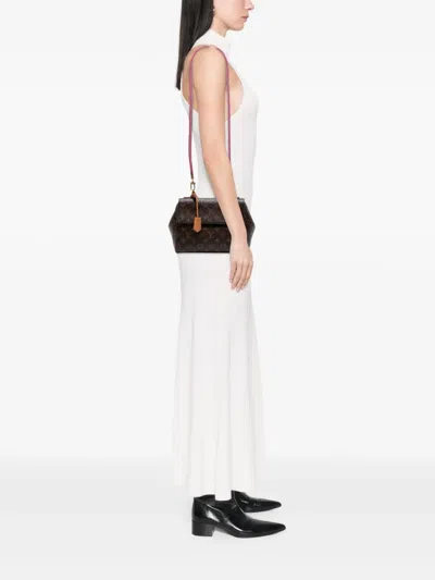 Pre-owned Louis Vuitton 2018 Monogram Cluny Bb Satchel In Brown