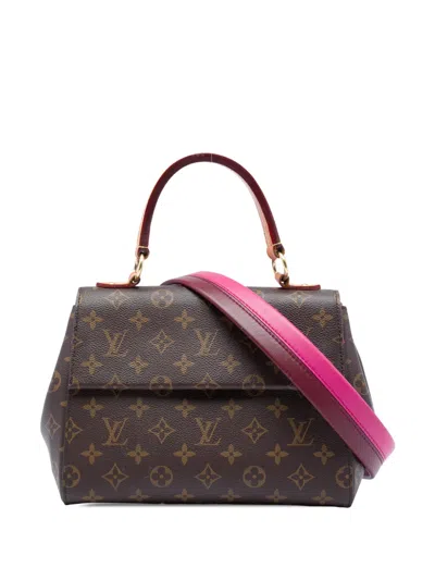 Pre-owned Louis Vuitton 2018 Monogram Cluny Bb Satchel In Brown
