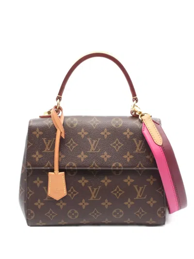 Pre-owned Louis Vuitton 2018 Monogram Cluny Bb Tote Bag In Brown