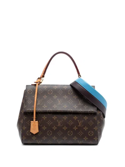 Pre-owned Louis Vuitton 2018 Monogram Cluny Mm Satchel In Brown