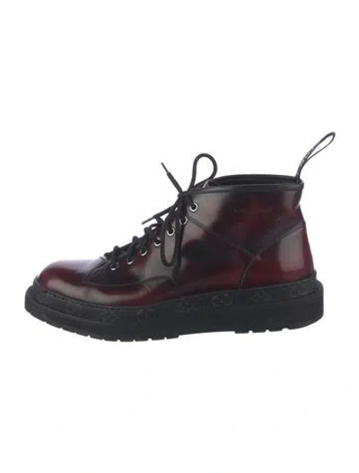 Pre-owned Louis Vuitton 2018 Monogram Eclipse Lace-up Boots In Multi