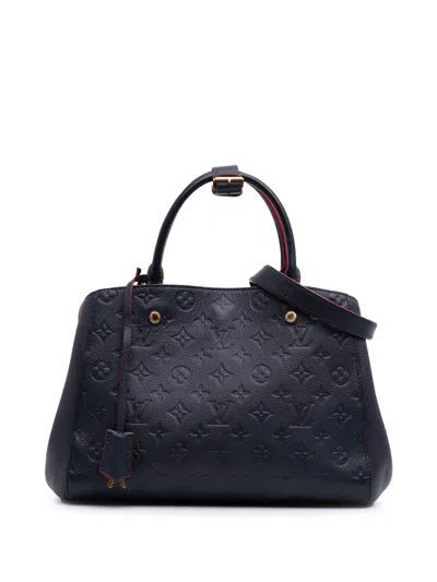 Pre-owned Louis Vuitton 2018 Monogram Empreinte Montaigne Mm Satchel