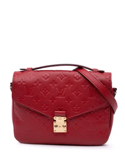 Pre-owned Louis Vuitton 2018 Monogram Empreinte Pochette Metis Satchel