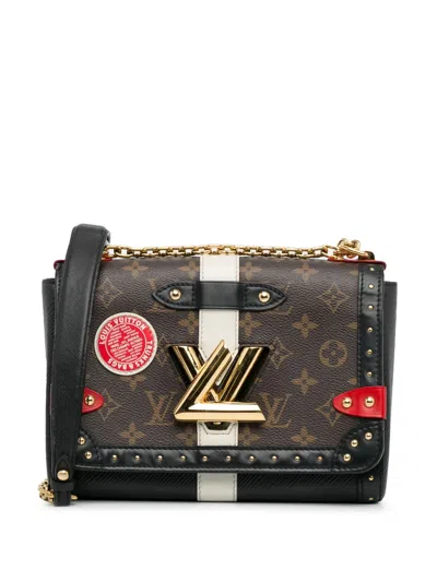 Pre-owned Louis Vuitton 2018 Monogram Epi Trunk Twist Mm Crossbody Bag In Brown