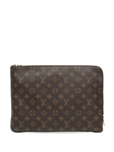 Pre-owned Louis Vuitton 2018 Monogram Etui Voyage Mm Clutch Bag