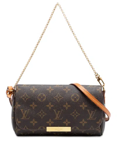 Pre-owned Louis Vuitton 2018 Monogram Favorite Pm Satchel In Brown