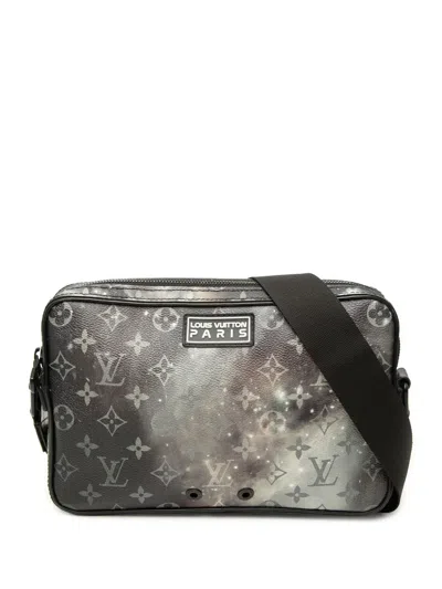 Pre-owned Louis Vuitton 2018 Monogram Galaxy Alpha Messenger Bag Crossbody Bag In Black
