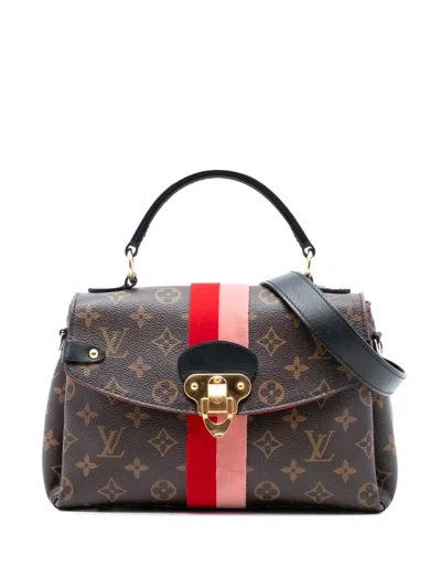 Pre-owned Louis Vuitton 2018 Monogram Georges Bb Satchel In Brown