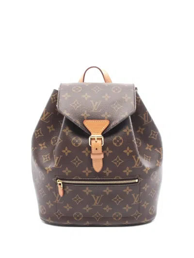 Pre-owned Louis Vuitton 2018 Monogram Leather Backpack In Brown