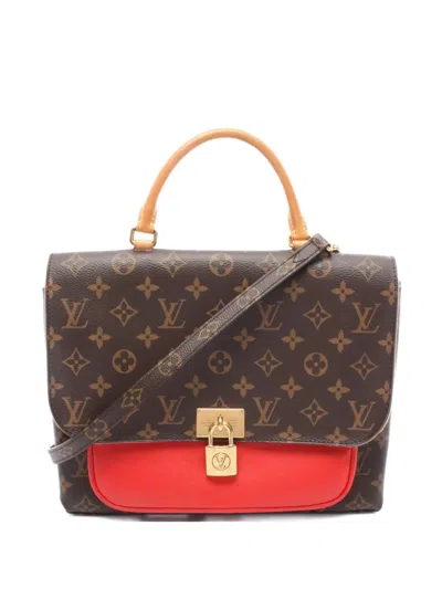 Pre-owned Louis Vuitton 2018 Monogram Marignan Handbag In Brown