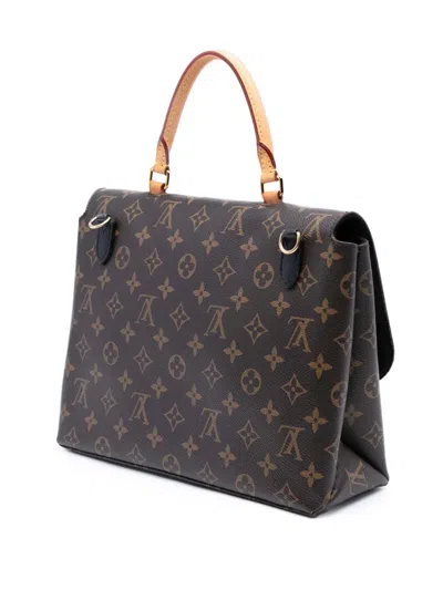 Pre-owned Louis Vuitton 2018 Monogram Marignan Satchel In Black
