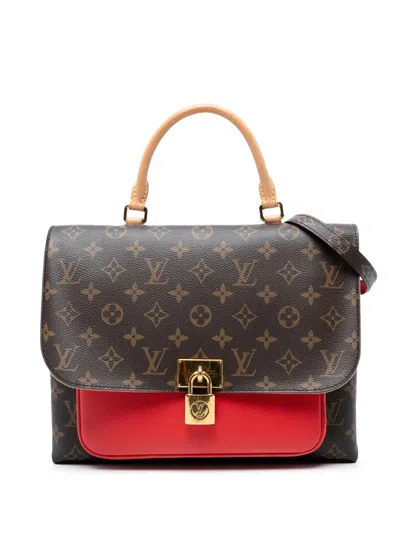 Pre-owned Louis Vuitton 2018 Monogram Marignan Satchel In Brown