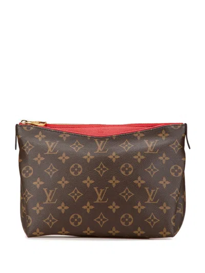 Pre-owned Louis Vuitton 2018 Monogram Pallas Beauty Case Vanity Bag In Brown