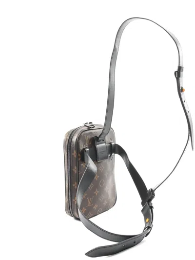 Pre-owned Louis Vuitton 2018 Monogram-pattern Leather Belt Bag In Brown