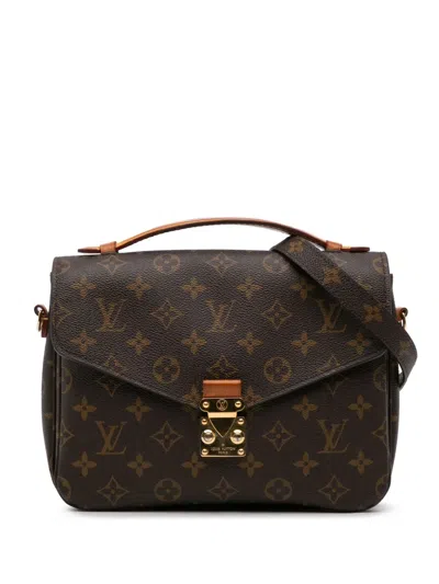 Pre-owned Louis Vuitton 2018 Monogram Pochette Metis Satchel