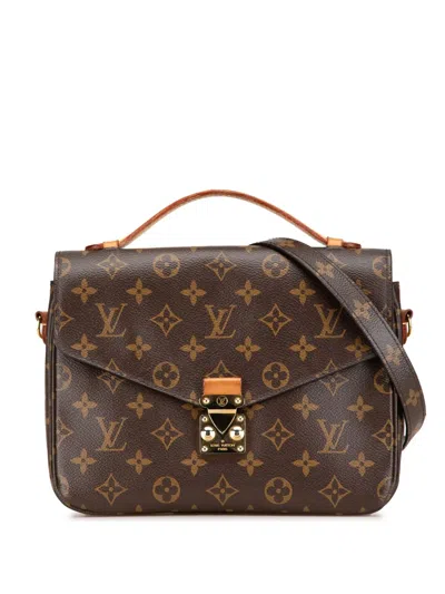 Pre-owned Louis Vuitton 2018 Monogram Pochette Metis Satchel