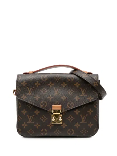 Pre-owned Louis Vuitton 2018 Monogram Pochette Metis Satchel