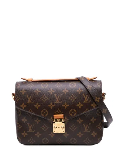 Pre-owned Louis Vuitton 2018 Monogram Pochette Metis Satchel