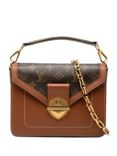 Pre-owned Louis Vuitton 2018 Monogram Retro Biface Satchel In Brown