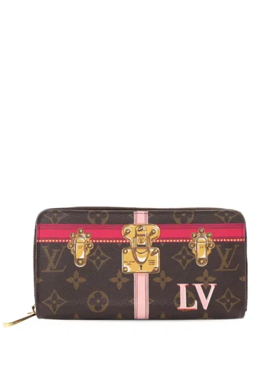 Pre-owned Louis Vuitton 2018 Monogram Summer Trunks Zippy Wallet Long Wallets
