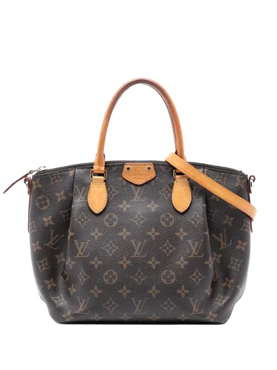 Pre-owned Louis Vuitton 2018 Monogram Turenne Pm Satchel In Brown