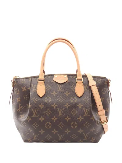 Pre-owned Louis Vuitton 2018 Monogram Turenne Pm Satchel In Brown