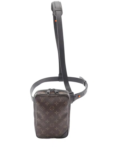 Pre-owned Louis Vuitton 2018 Monogram Utility Side Crossbody Bag In Brown