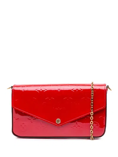 Pre-owned Louis Vuitton 2018 Monogram Vernis Pochette Felicie Crossbody Bag