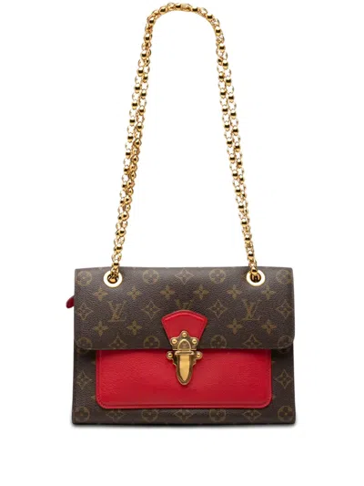 Pre-owned Louis Vuitton 2018 Monogram Victoire Shoulder Bag In Brown