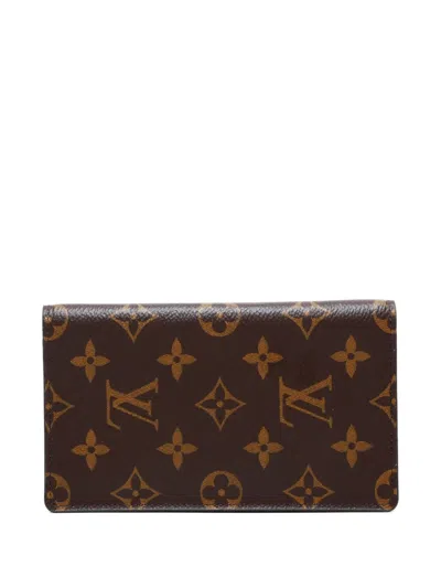 Pre-owned Louis Vuitton 2018 Monogram Wallet In Brown