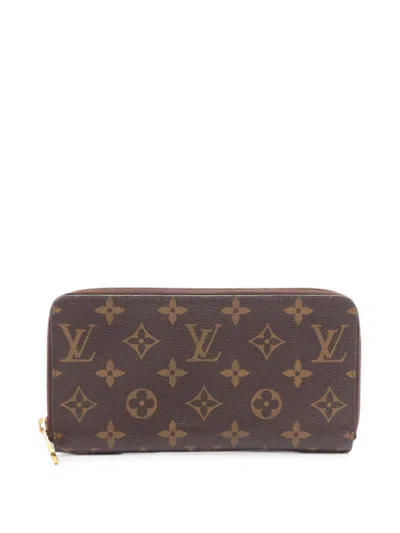 Pre-owned Louis Vuitton 2018 Monogram Zippy Wallet In Brown