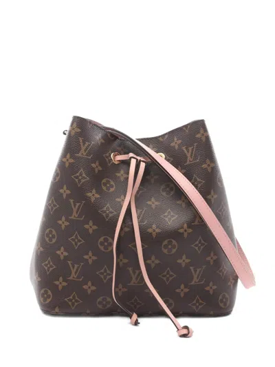 Pre-owned Louis Vuitton 2018 Neo Noe Monogram Bucket Bag In Brown