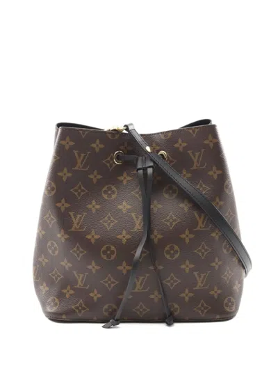 Pre-owned Louis Vuitton 2018 Neo Noe Monogram Shoulder Bag In Brown